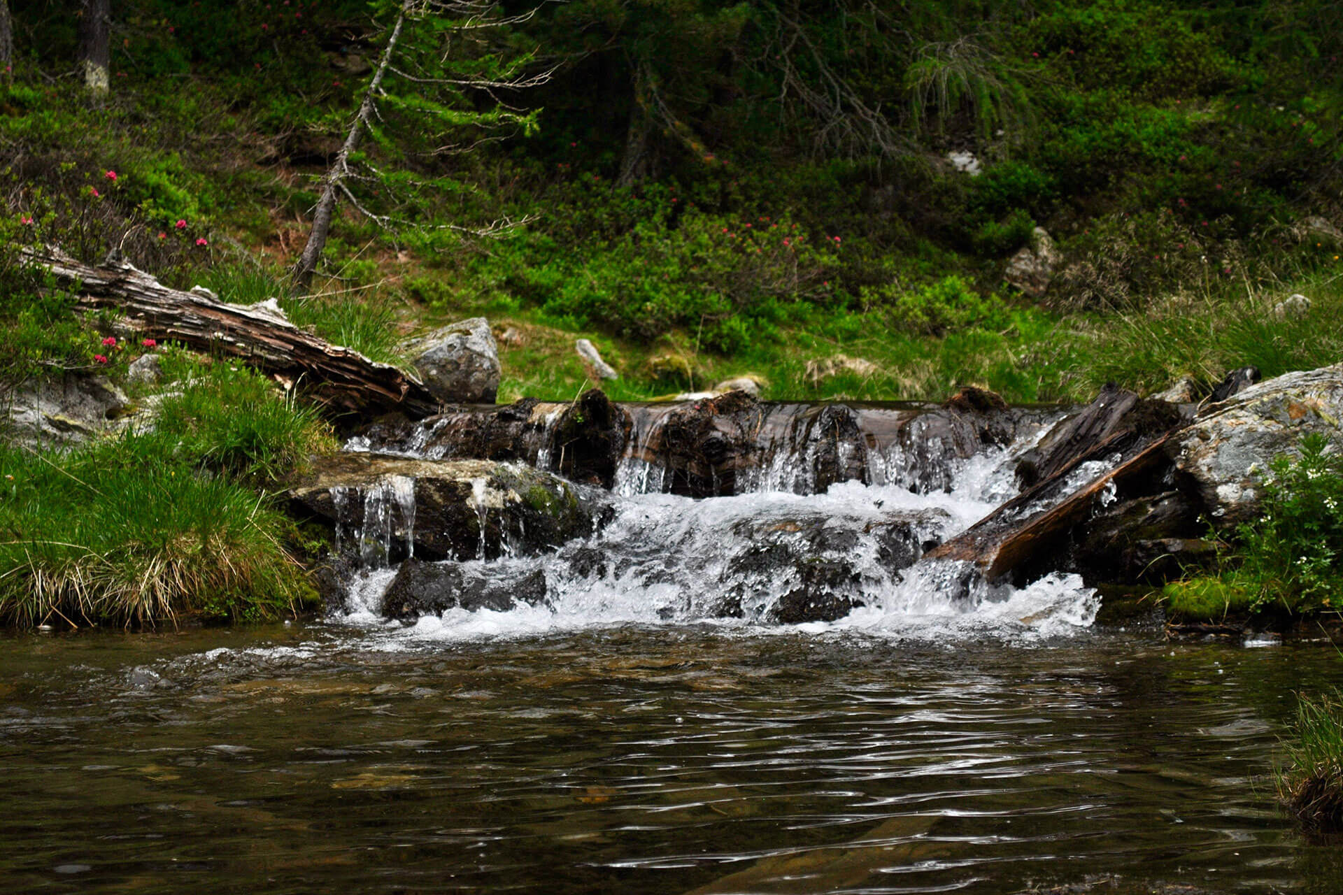 Zirmtal Alm Wasserfall