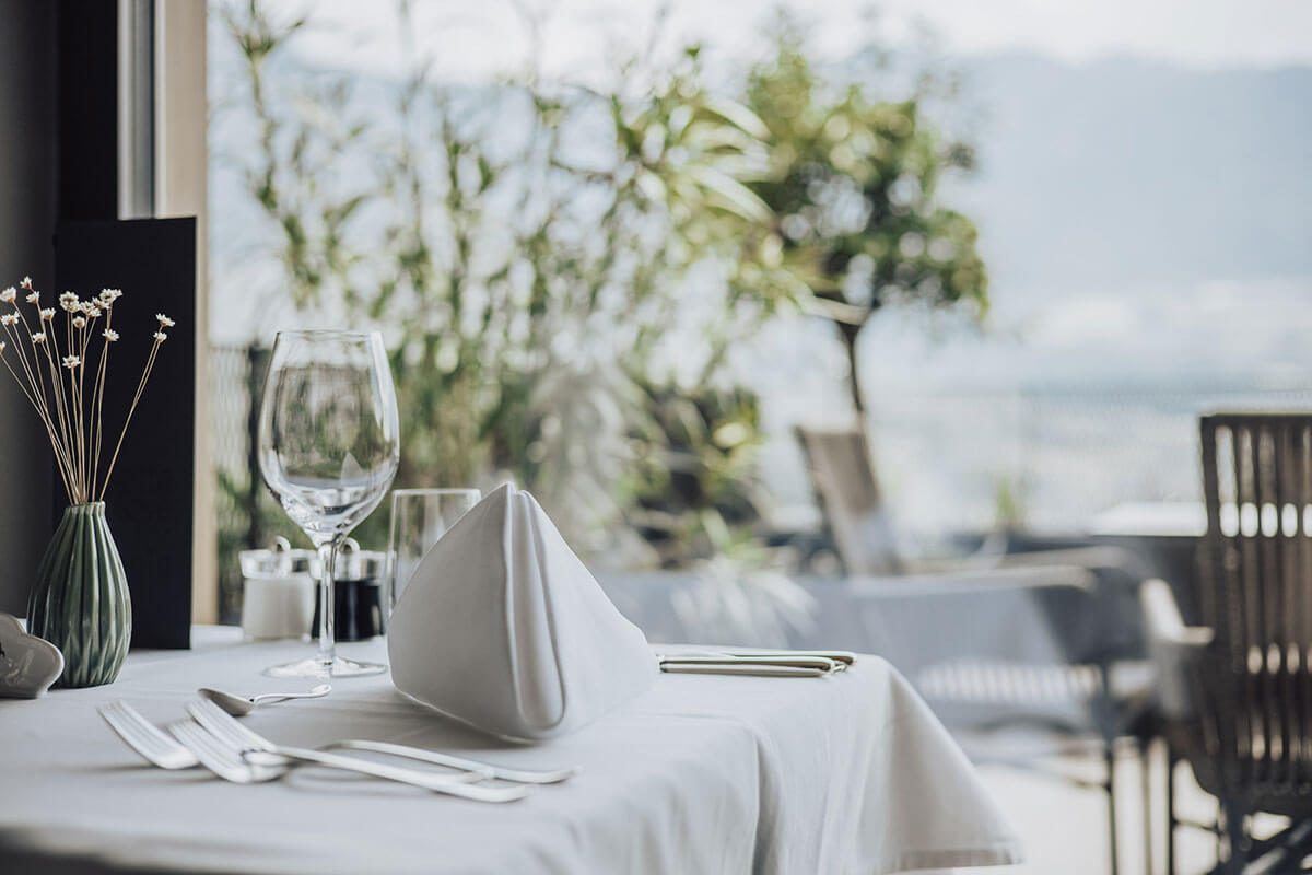 Gedeckter Tisch im Restaurant